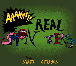 AAAHH!!! Real Monsters (Europe) Title Screen